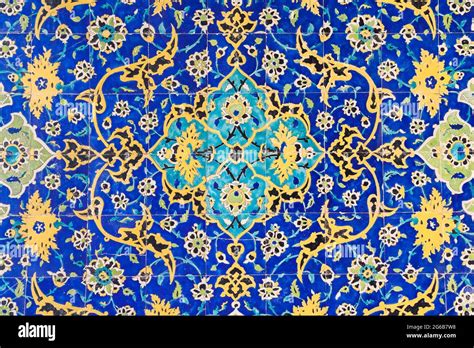 Artistic Tile Work Of Imam Mosque Shah Mosque Imam Square Isfahan