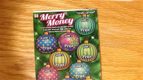 2x 5 Merry Money Texas Lottery Scratch Off Youtube