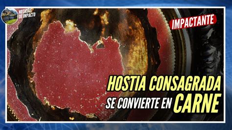 IMPACTANTE HOSTIA CONSAGRADA SE CONVIERTE EN CARNE Todo Sobre El