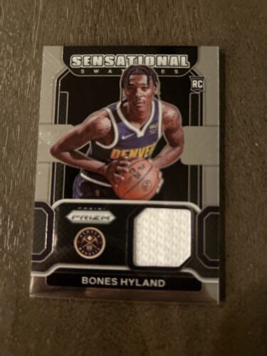 Panini Prizm Bones Hyland Sensational Swatches Jersey Rookie Rc