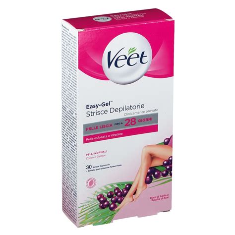 Veet Easy Gel Strisce Depilatorie Pelli Normali 30 Pc Redcare