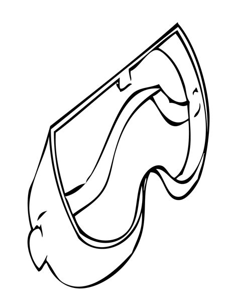 Goggles Coloring Pages At Free Printable Colorings