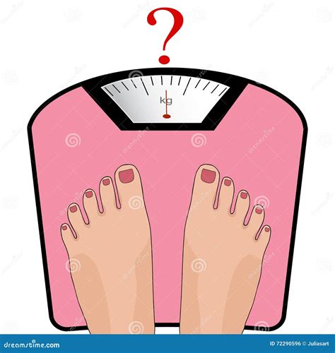 Vector Feet On The Scale. Concept Of Weight Loss, Healthy Lifest ...