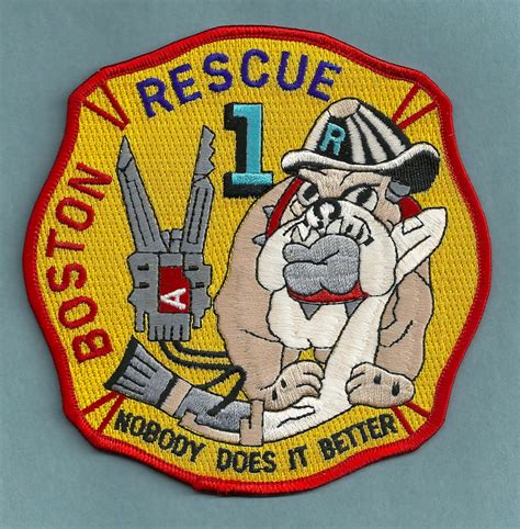 Boston Fire Department Rescue Company 1 Patch