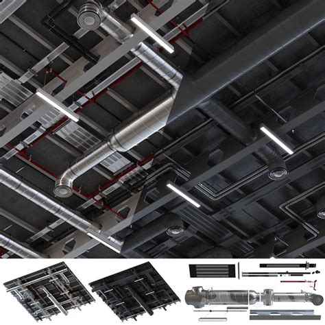 Ventilation System 3D Model CGTrader