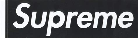 Black Supreme Box Logo LogoDix