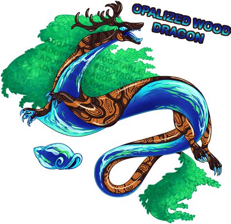 Opalized Wood Dragon 1 By Starrytiger On Itaku