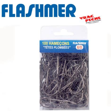 Paquet De Hamecons Tetes Plombees Flashmer