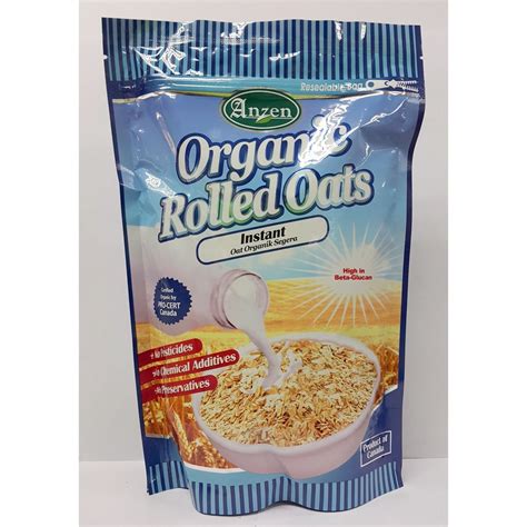 Anzen Organic Rolled Oats Instant 500g Canada Shopee Malaysia