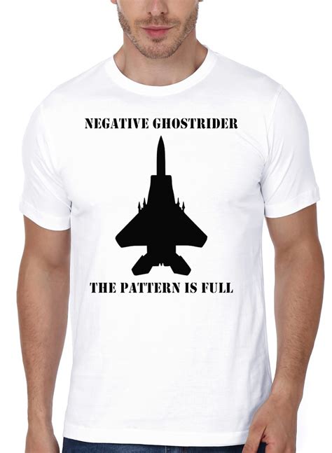 Negative Ghost Rider Half Sleeve White T Shirt Swag Shirts