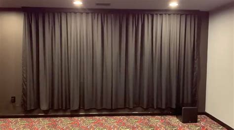 Motorized Home Theater Curtains/draperies Top Treatment Customized to ...