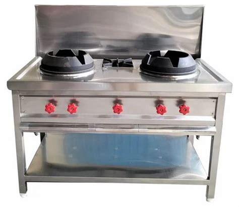 Lpg Stainless Steel Chinese Cooking Range For Commercial Number Of