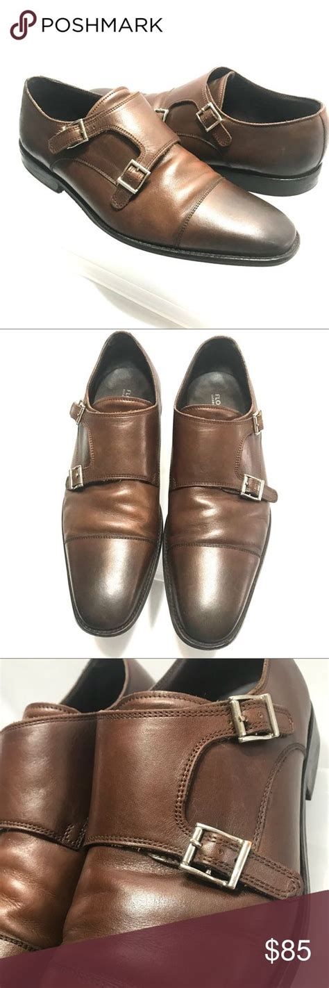 Florsheim Men’s Dark Brown Leather Dress Shoes | Brown leather dress ...