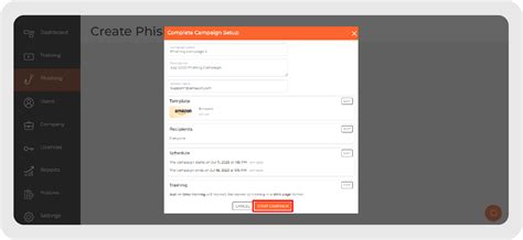 How to Create a Phishing Campaign - Support Centre