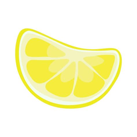 Slice Of Lemon Vector Illustration Vector Art At Vecteezy