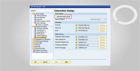 How To Disable Sound In Sap Hicron