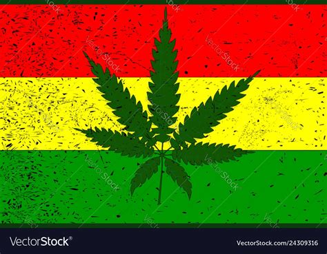 Rastafarian flag Royalty Free Vector Image - VectorStock