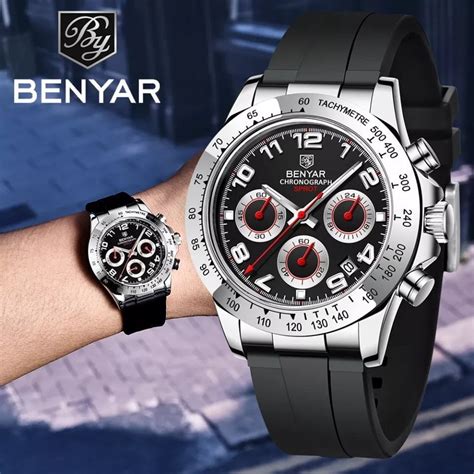 Benyar 5192 Mens Chronograph Watch Black Vivid Nuance South Africa