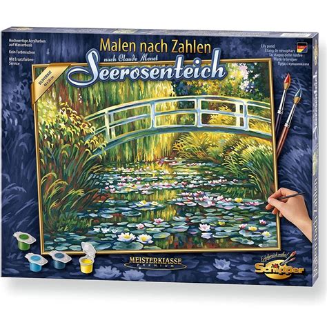 Schipper Monet S Lily Pond Premium Paint By Numbers Craft Hobbies