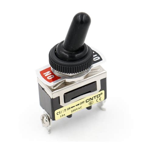 Baomain interruptor SPST NO OFF 2 Posición 125 VAC 20 A con lluvia Cap