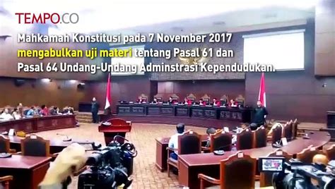 Mk Putuskan Aliran Kepercayaan Bisa Masuk Di Kolom Agama Ktp Video