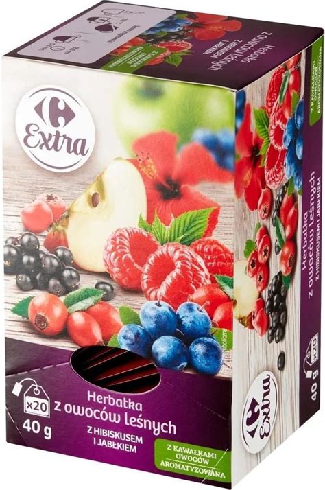 Herbata Carrefour Extra Herbatka Z Owoc W Le Nych Z Hibiskusem I