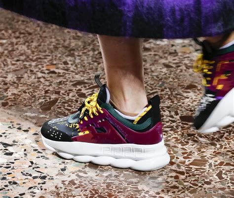 Versace Shows 2 Chainz Sneakers For Women On Fall 2018 Runway