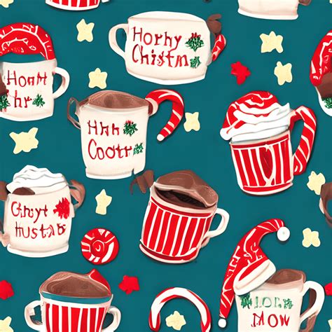 Hot Cocoa Christmas Patterns · Creative Fabrica