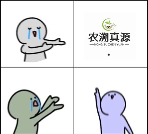 用户SR Tian制作的MEME梗图梗图模板 四格图 三个小人指向同一个