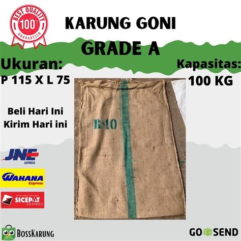 Jual KARUNG BEKAS GONI 100 KG 1 KWINTAL 115 X 75 CM Grade A Kota