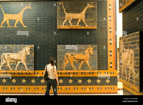 Istanbul Archeology Museum Glazed Brick Reliefs Of Bulls And Dragons