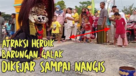 Viral Ngabuburit Ramadhan Nonton Atraksi Barongan Singo Putro