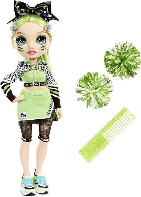 Rainbow High Cheer Fashion Doll – Luxury Outfits, Pom Poms & Cheerleader Doll – Jade Hunter ...