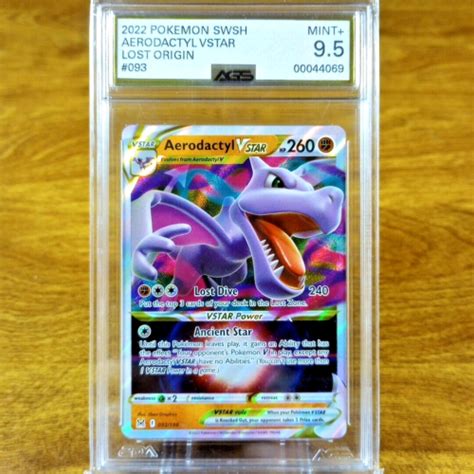 Pokemon Swsh Lost Origin Aerodactyl Vstar Ags Mint Holo