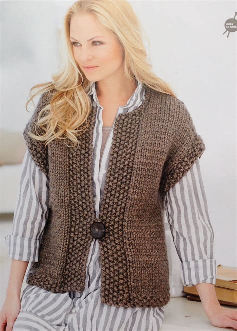 Modele De Gilet En Laine A Tricoter