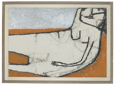 Reclining Nude Orange And Silver By William Scott On Artnet