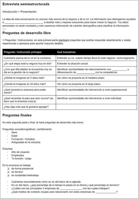 Entrevista Semiestructurada