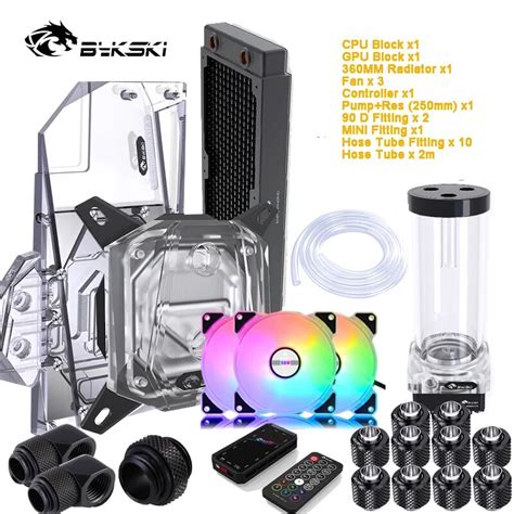 Bykski Soft Cooling Kit Cpu Gpu Pump