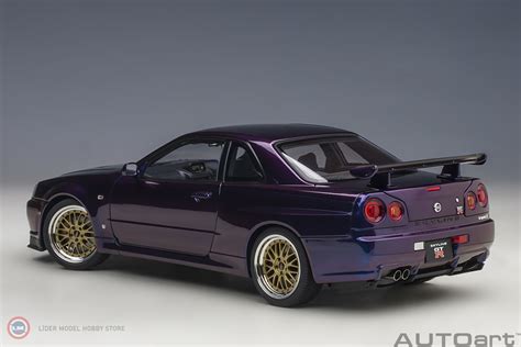 Autoart 1 18 Nissan Skyline Gt R R34 V Spec Ii With Bbs Lm Wheels 10 338 44 Tl 10 338 44 Tl