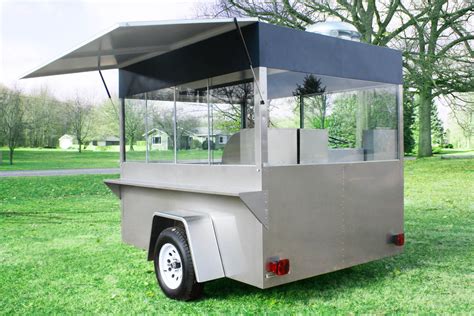 Concession Trailer Enclosed Hot Dog Cart Fryer Griddle Steamers Sinks