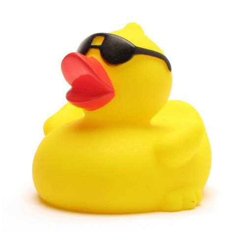 Badeente Quietscheente Mit Sonnenbrille Quietscheentchen Gummiente