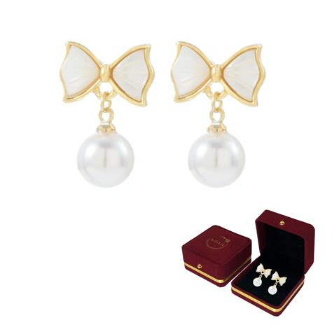 Aidail K Gold Plated Freshwater Cultured Pearl Stud Earrings Pearl