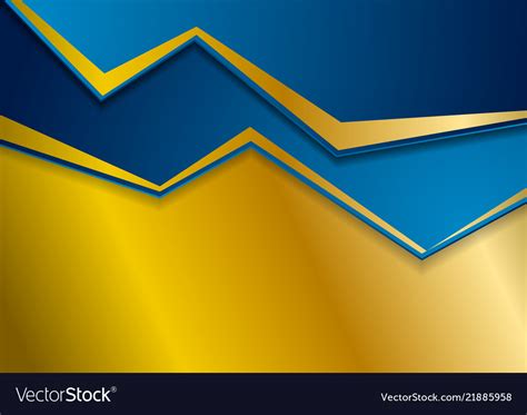 Bronze And Blue Abstract Corporate Background Vector Image