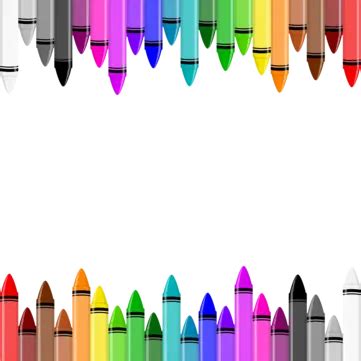 Crayons Clipart Colorful Crayons With Colorful Crayons Background