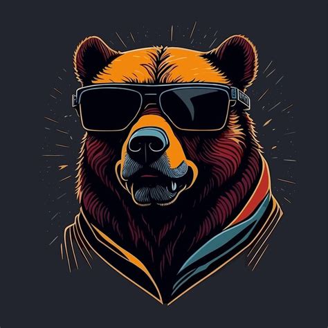 Ilustraci N De Dibujado A Mano De Dise O Gr Fico De Camiseta De Oso