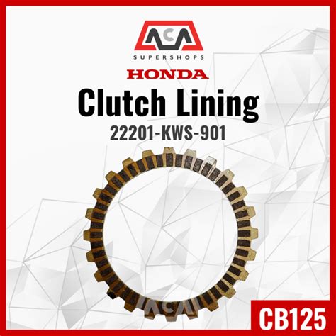 CB 125 CB125 Friction Plate Clutch Lining SET 22201 KWS 901 HONDA