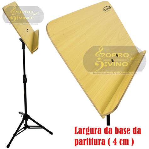 Suporte Estante Partitura Maestro Madeira Hunter HEP30