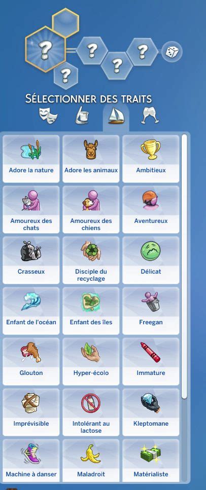 Les Traits De Caractère Sims 4 Octobre 2021 Amaz Sims