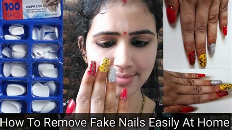 How To Remove Artificial Nails At Home Very Easy And Simple Remove Fake Nails Khushbu