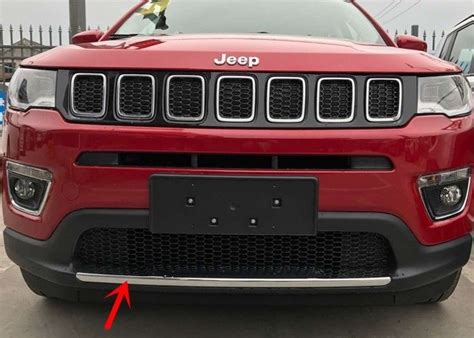 Jeep Compass 2017 Auto Body Trim Parts Chromed Front Bumper Lower Garnish